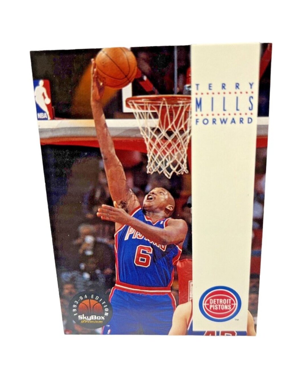 1993-94 Skybox Terry Mills Detroit Pistons NBA Basketball Card #68 S256